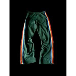 Vintage Y2K Space Girls Rainbow Stripe Track Pants Sz 28 Babydoll Fairy Distress